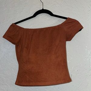 Burnt orange crop top